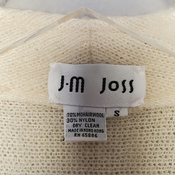 Vintage Y2K J.M Joss Mohair Wool Blend Womens Heavy Long Open Front Duster - Picture 3 of 12